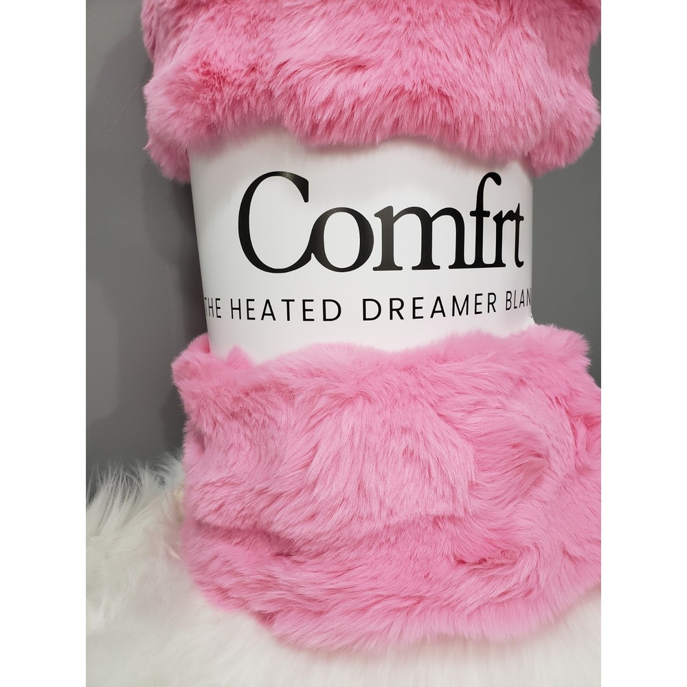 NEW Comfrt HEATED EMBER Dreamer Blanket 50x60 pink